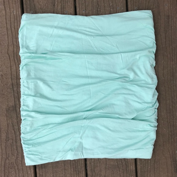 Free People Mint Stretch Mini Skirt - Picture 6 of 7